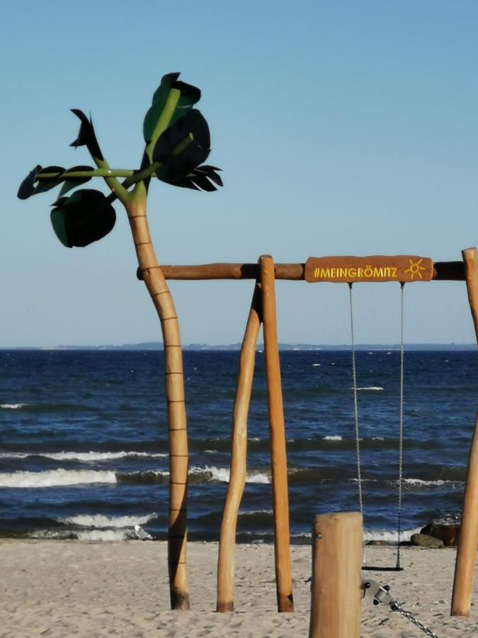 Wohnung Sonnenschein Inkl Strandkorb Vom 01 05-01 10 그로미츠 외부 사진